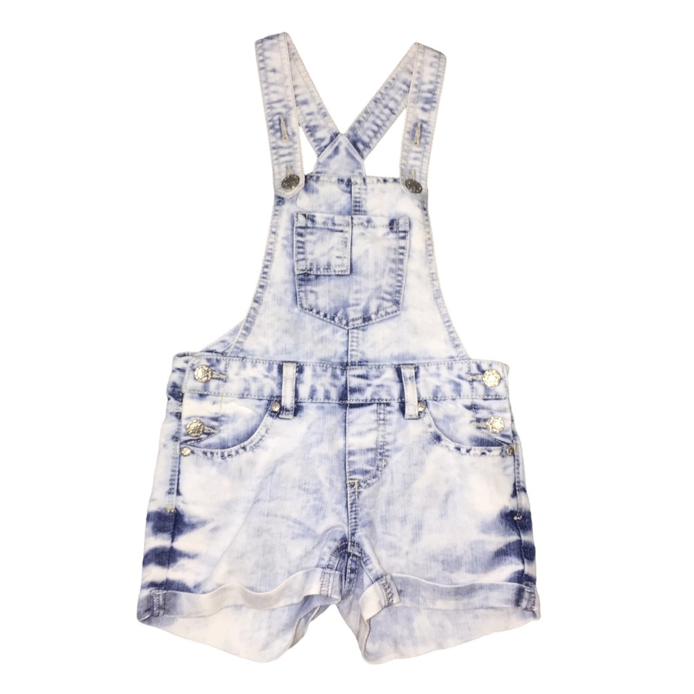 Squeeze Acid Wash Shorts Overalls Size 7 Shortalls Denim Retro Style Cute